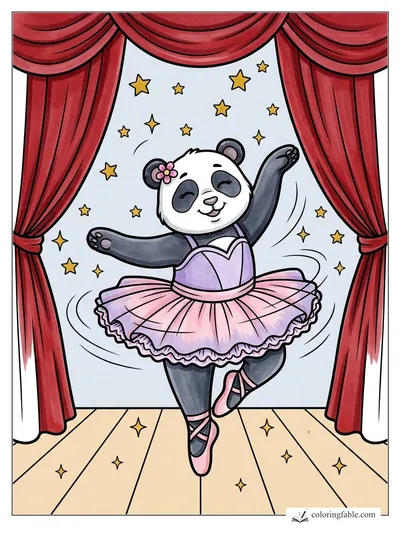 Colored example of this coloring page