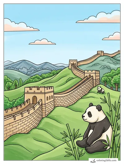 Colored example of this coloring page