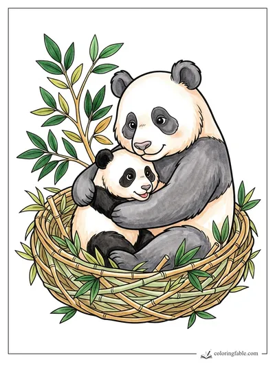 Colored example of this coloring page