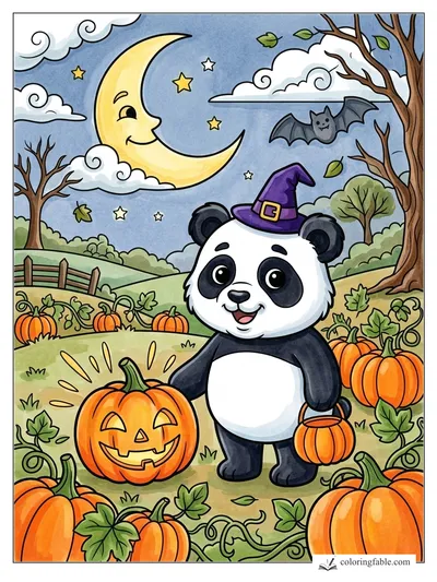 Colored example of this coloring page