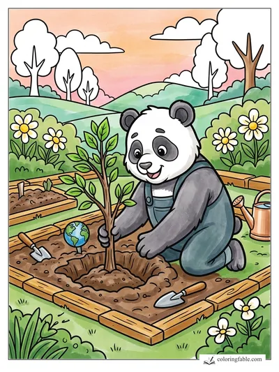 Colored example of this coloring page