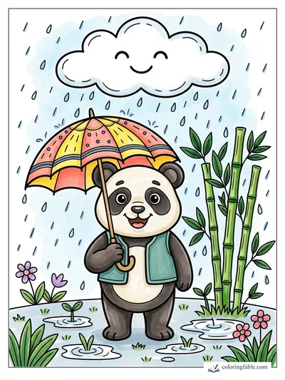 Colored example of this coloring page