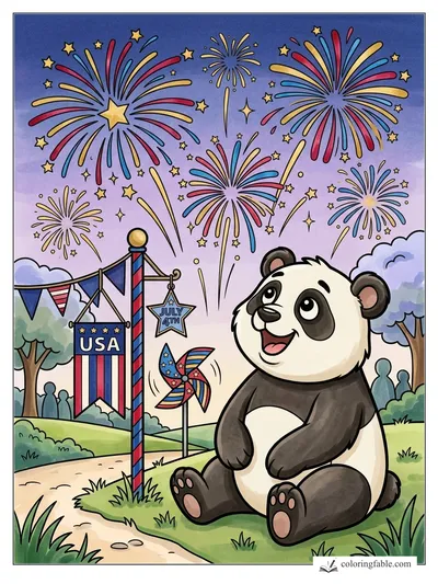 Colored example of this coloring page