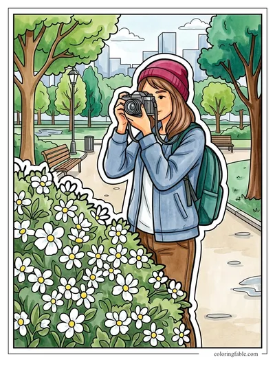 Colored example of this coloring page