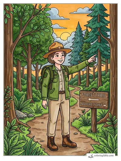 Colored example of this coloring page