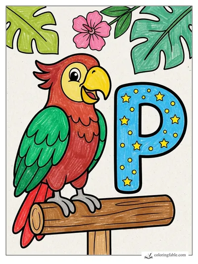 Colored example of this coloring page