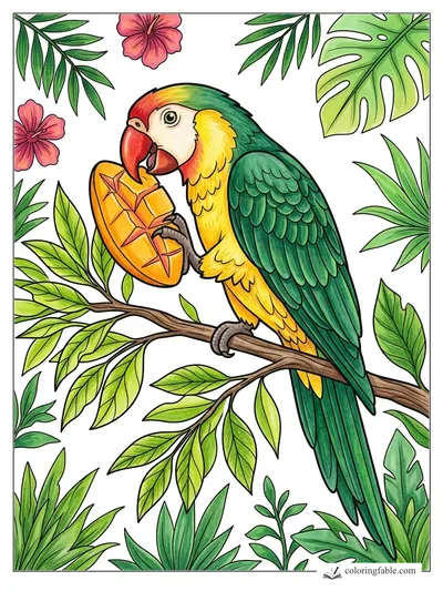 Colored example of this coloring page