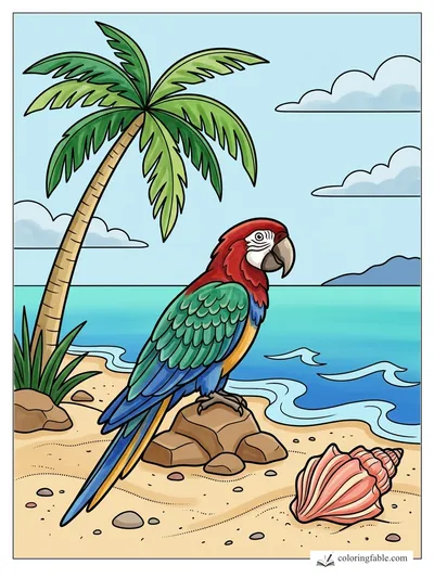 Colored example of this coloring page