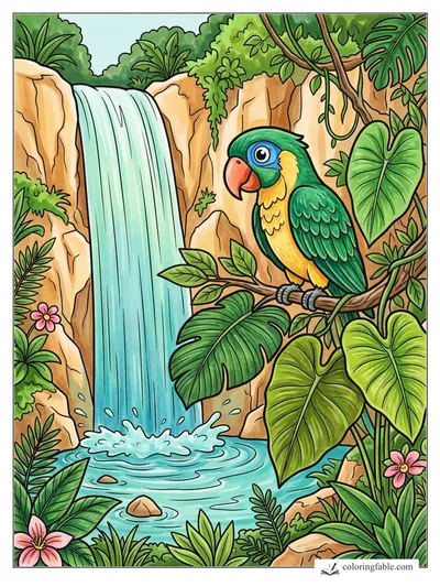 Colored example of this coloring page