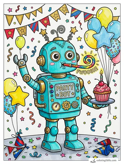 Colored example of this coloring page