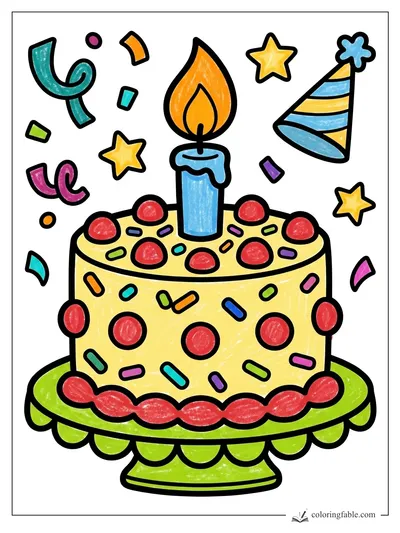 Colored example of this coloring page