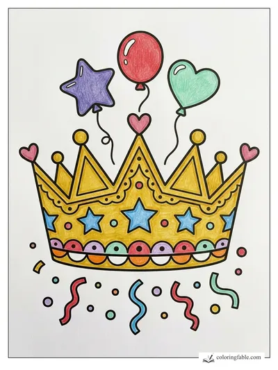 Colored example of this coloring page