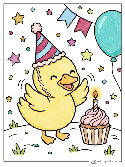 Colored example of this coloring page