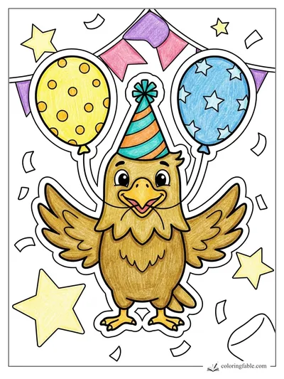 Colored example of this coloring page