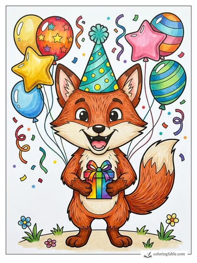 Colored example of this coloring page