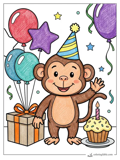 Colored example of this coloring page