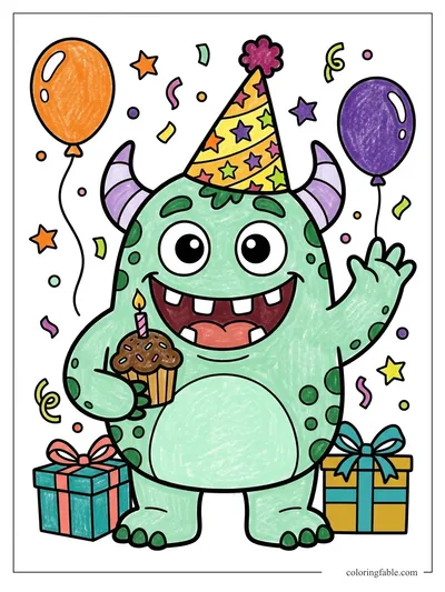 Colored example of this coloring page