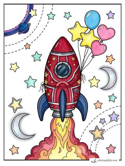 Colored example of this coloring page