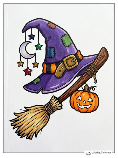 Colored example of this coloring page