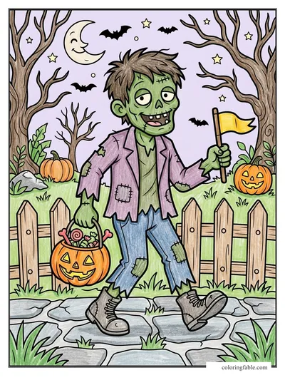 Colored example of this coloring page