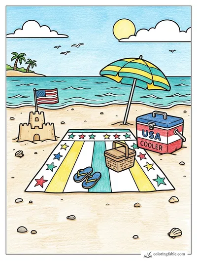 Colored example of this coloring page