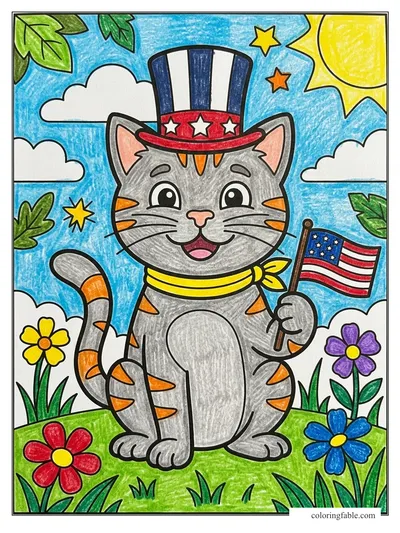 Colored example of this coloring page
