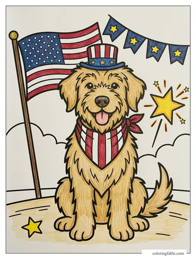 Colored example of this coloring page