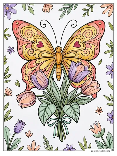 Colored example of this coloring page