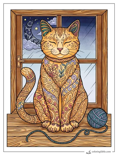 Colored example of this coloring page