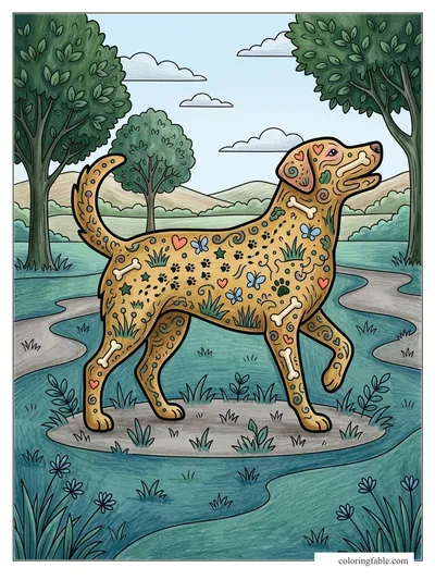 Colored example of this coloring page
