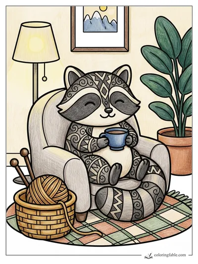 Colored example of this coloring page