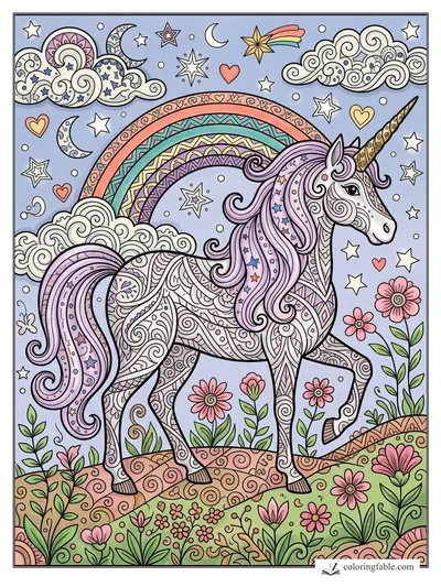 Colored example of this coloring page