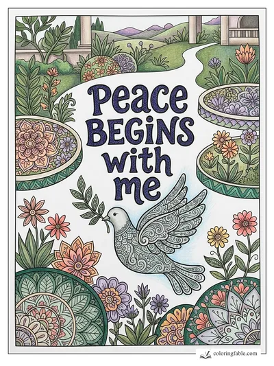 Colored example of this coloring page