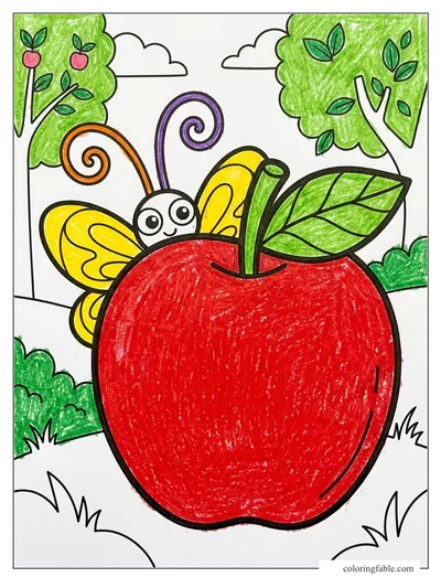 Colored example of this coloring page