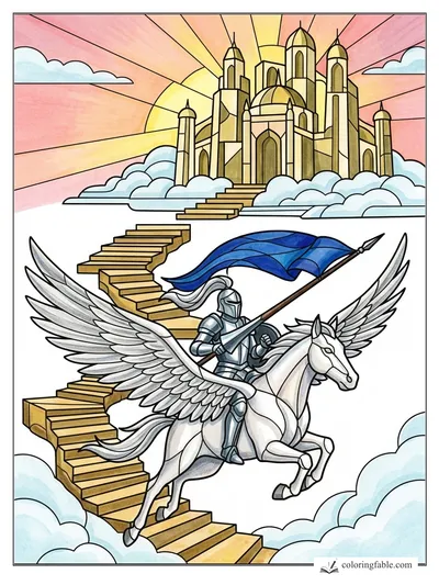 Colored example of this coloring page