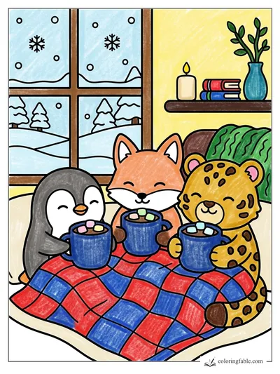 Colored example of this coloring page