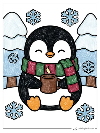 Colored example of this coloring page