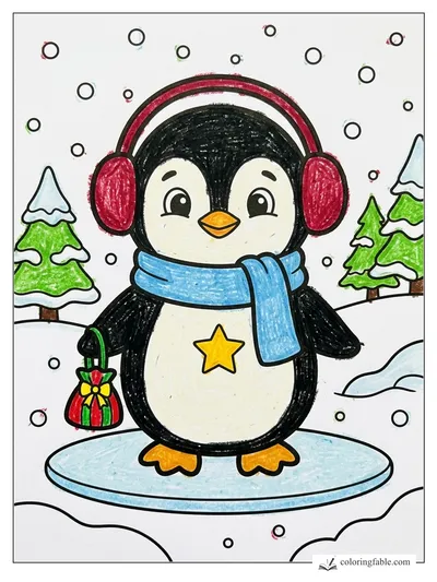 Colored example of this coloring page