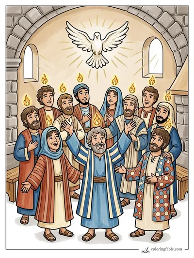 Colored example of this coloring page