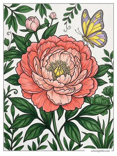 Colored example of this coloring page