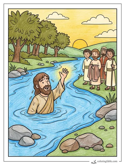 Colored example of this coloring page