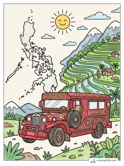 Colored example of this coloring page
