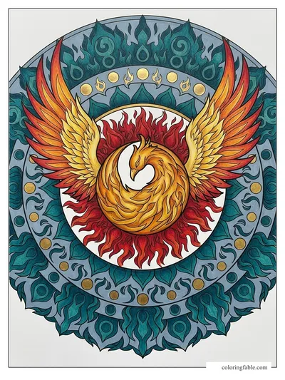Colored example of this coloring page