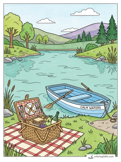 Colored example of this coloring page