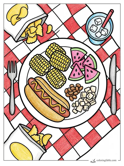 Colored example of this coloring page