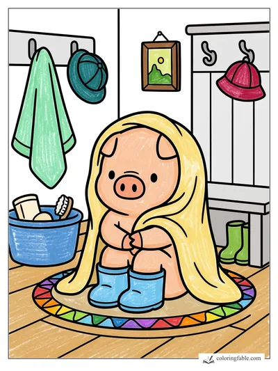 Colored example of this coloring page