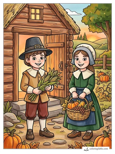 Colored example of this coloring page