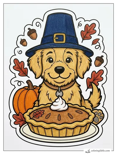 Colored example of this coloring page