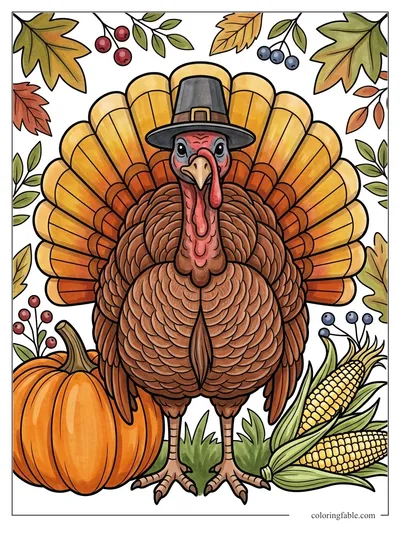 Colored example of this coloring page