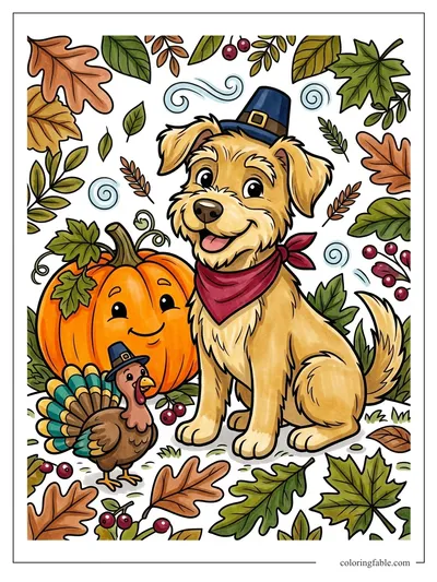 Colored example of this coloring page